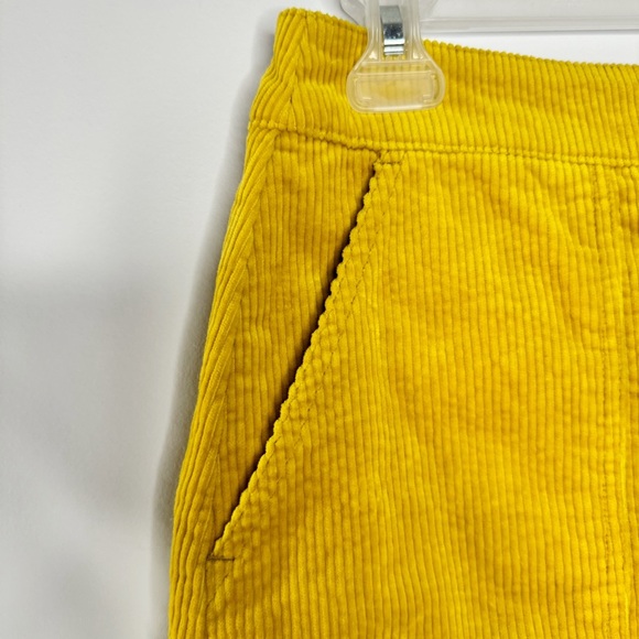 Boden Corduroy Mini Skirt Mustard Yellow US 4 - Picture 4 of 7